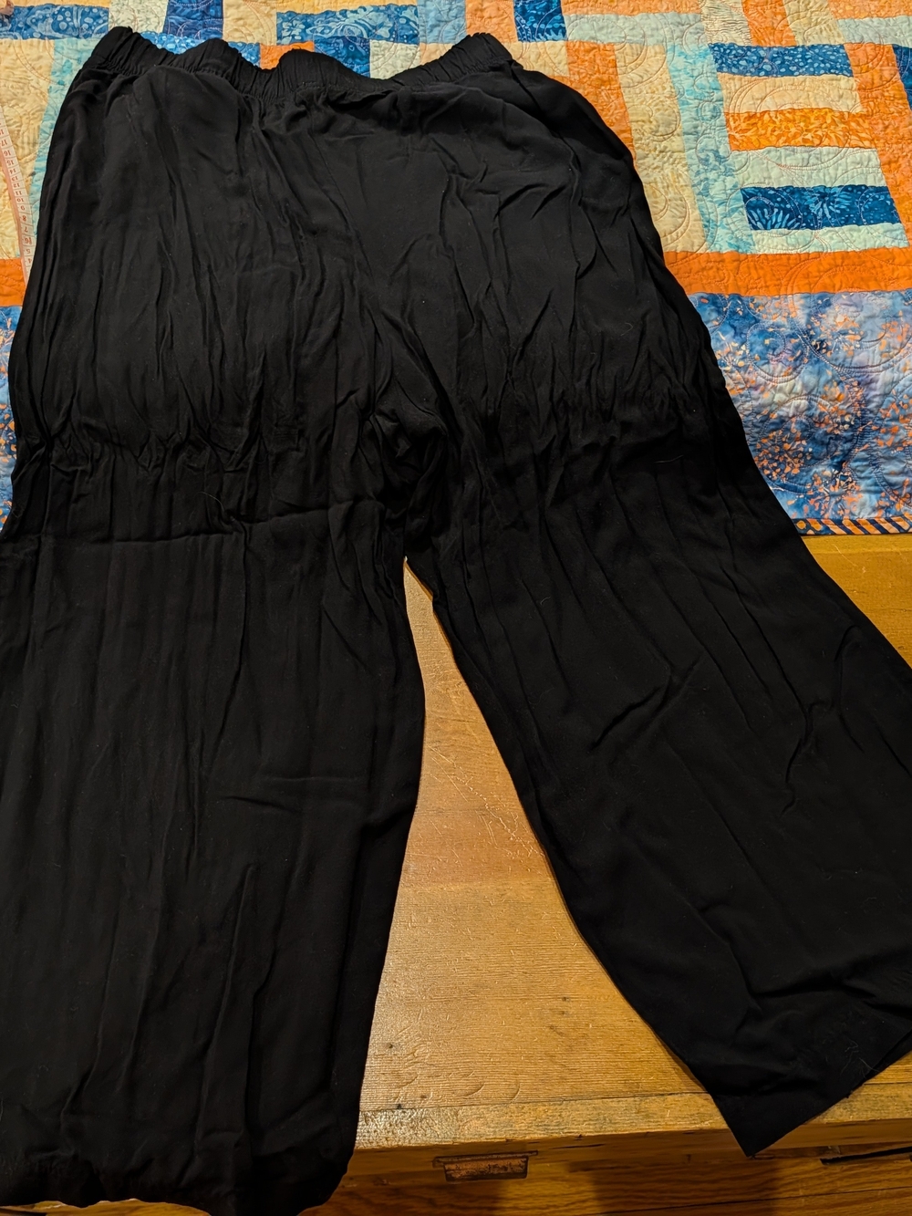 H&M Black Wide-Leg Women's Pants